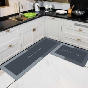Rewup Kitchen mat-2 Pcs Kitchen Mats, Waterproof Memory Foam Kitchen Rugs